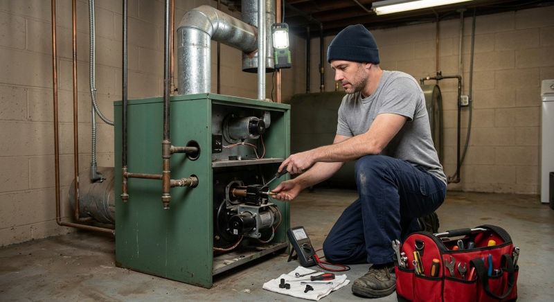 Oil Furnace Repair project example