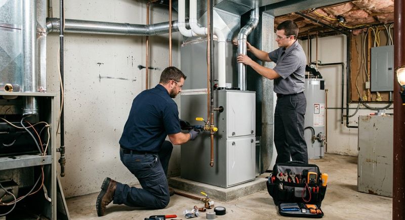 Gas Heater Installation project example